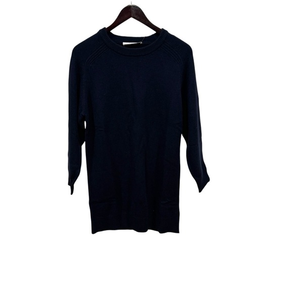 THAKOON Women's Navy Blue Midnight Wool Sweater Dress Size M - Picture 2 of 11